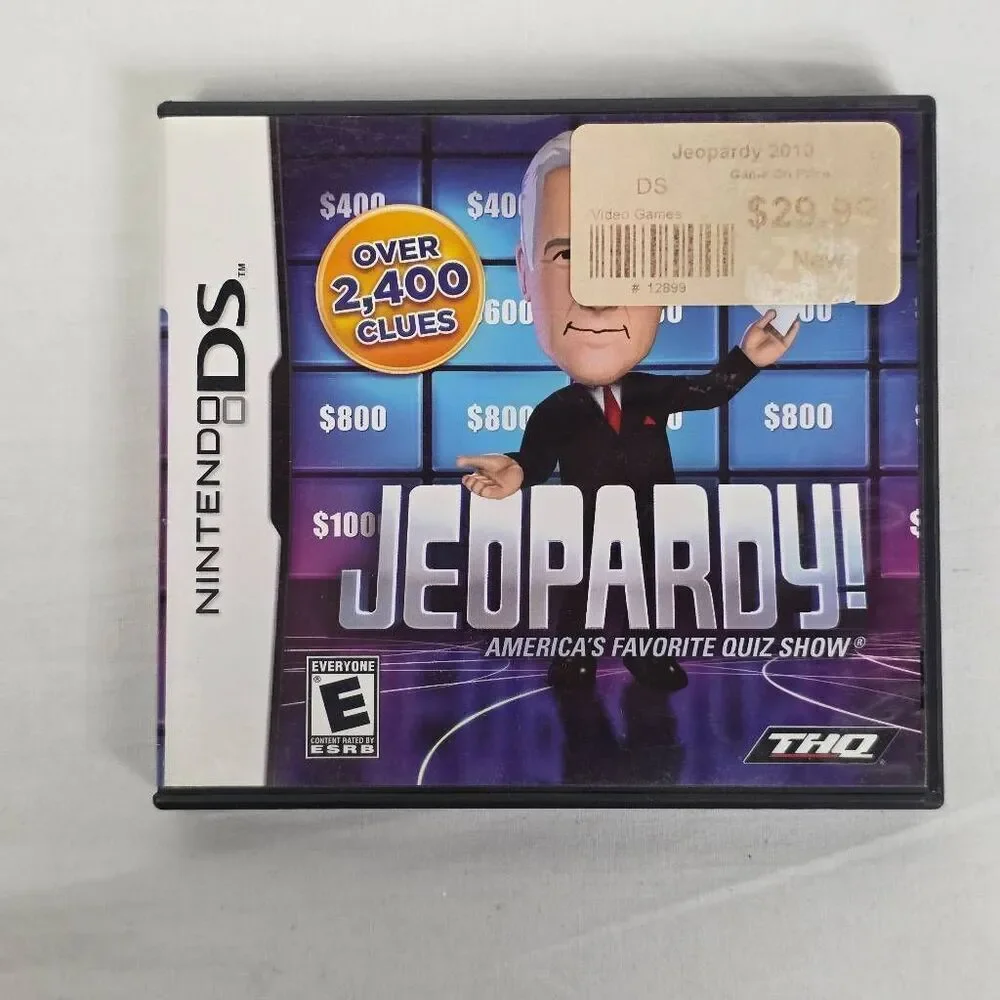 Jeopardy! Nintendo DS Game THQ 2010 Complete Alex Trebek